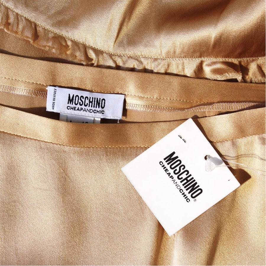 Moschino Silk skirt size 40 In Excellent Condition For Sale In Gazzaniga (BG), IT