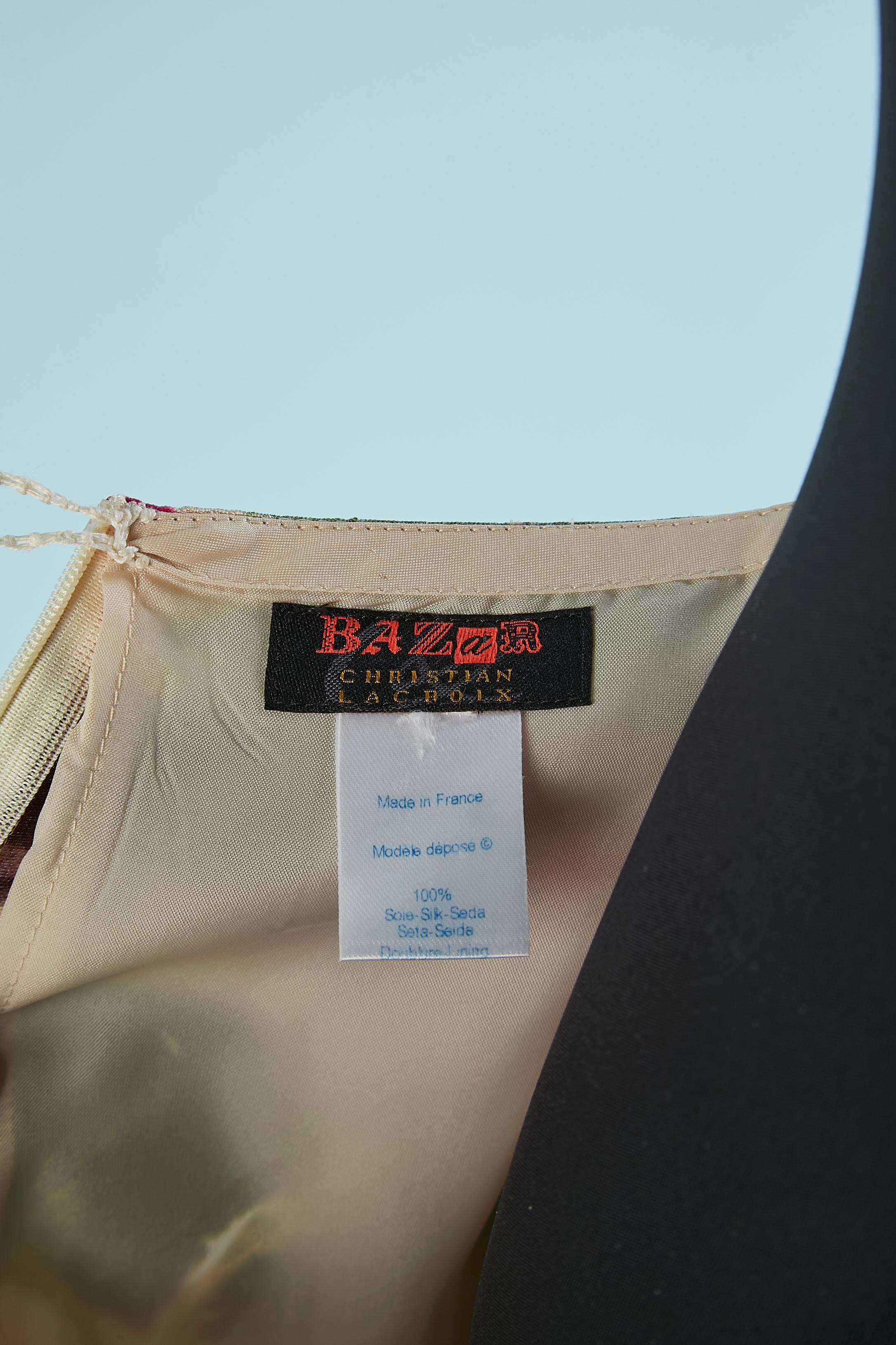 Jupe en soie avec imprimé abstrait - Christian Lacroix Bazar  Pour femmes en vente