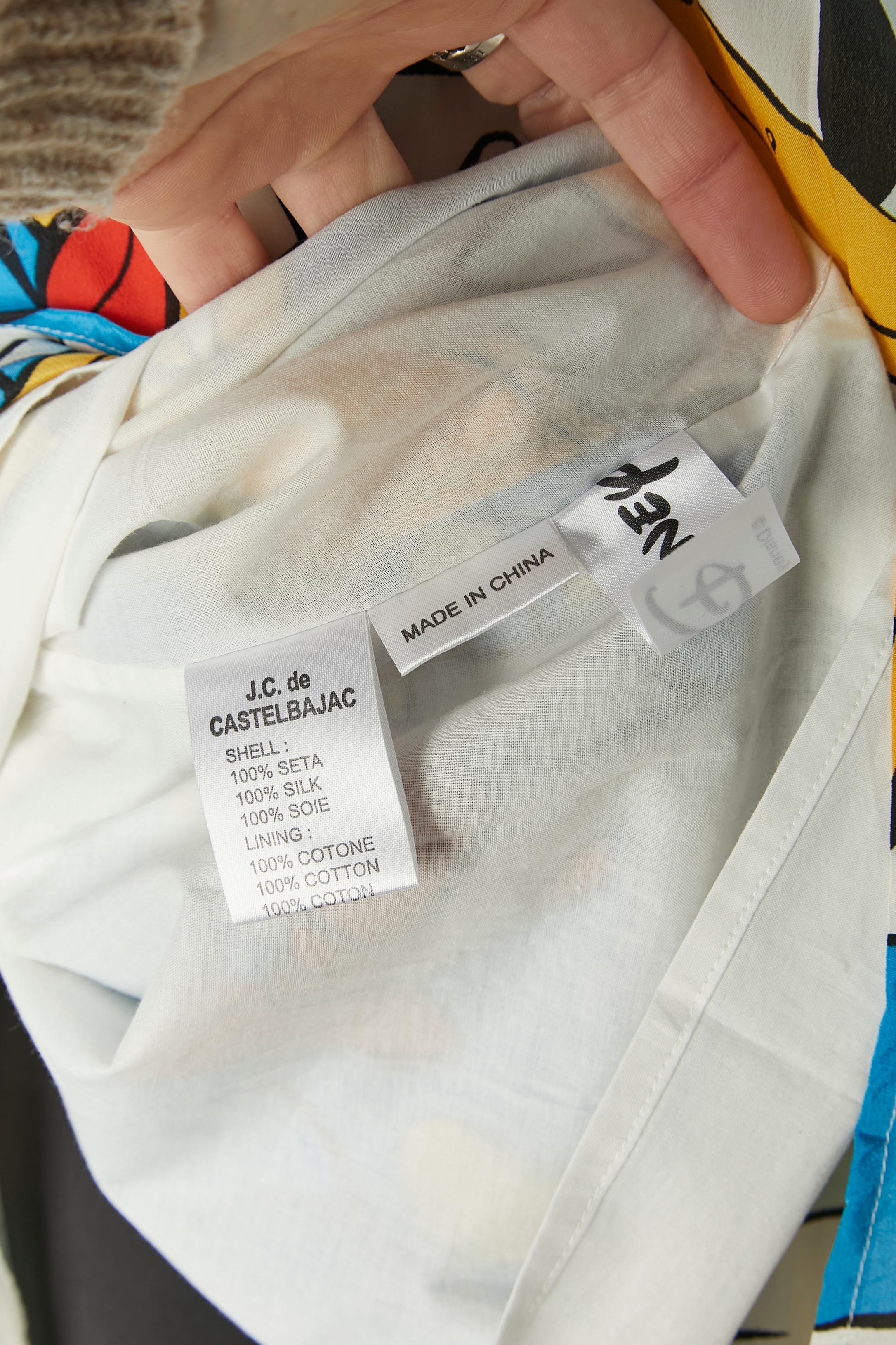 Vestido de seda con estampado 