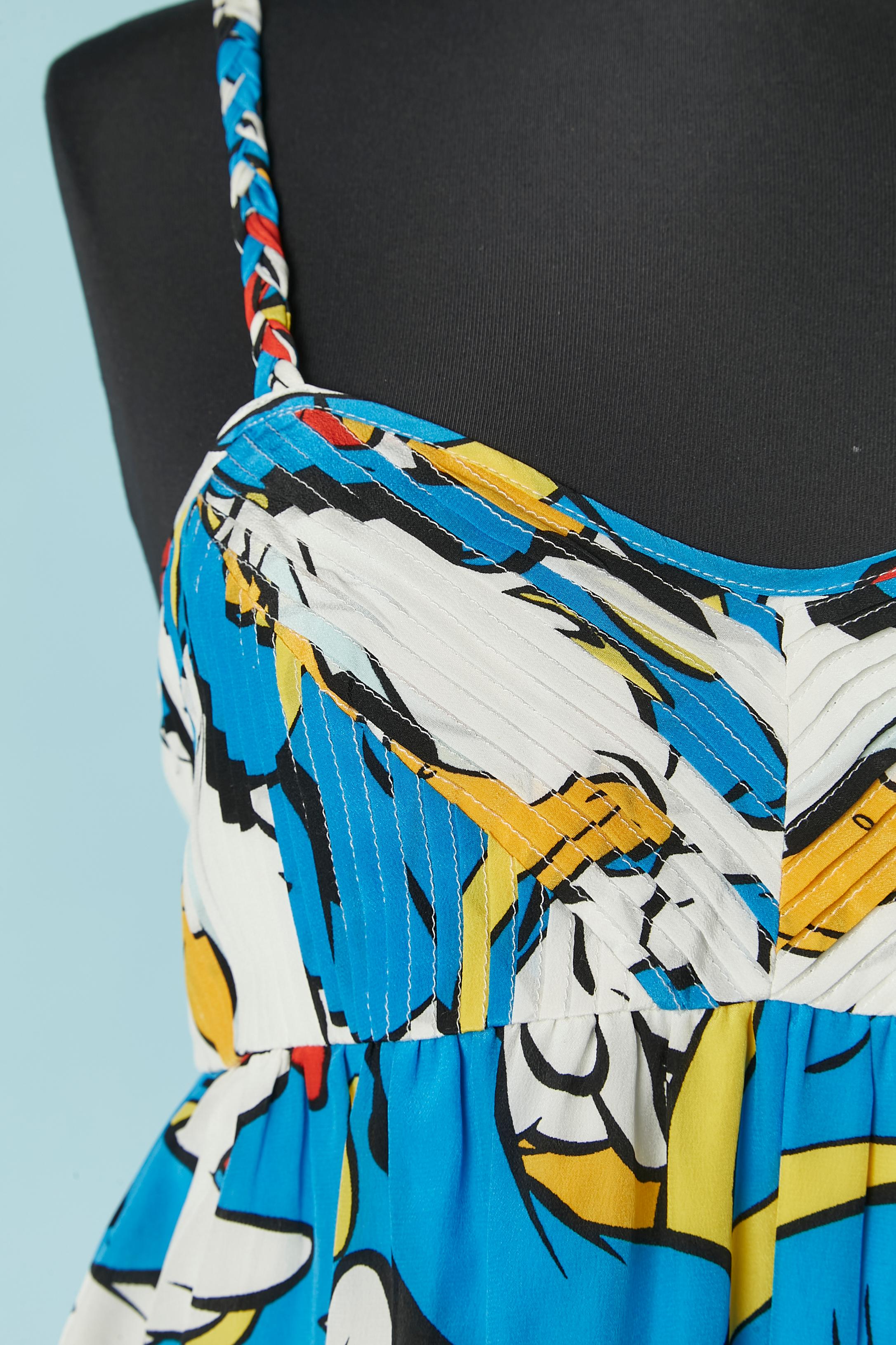 Vestido de seda con estampado 