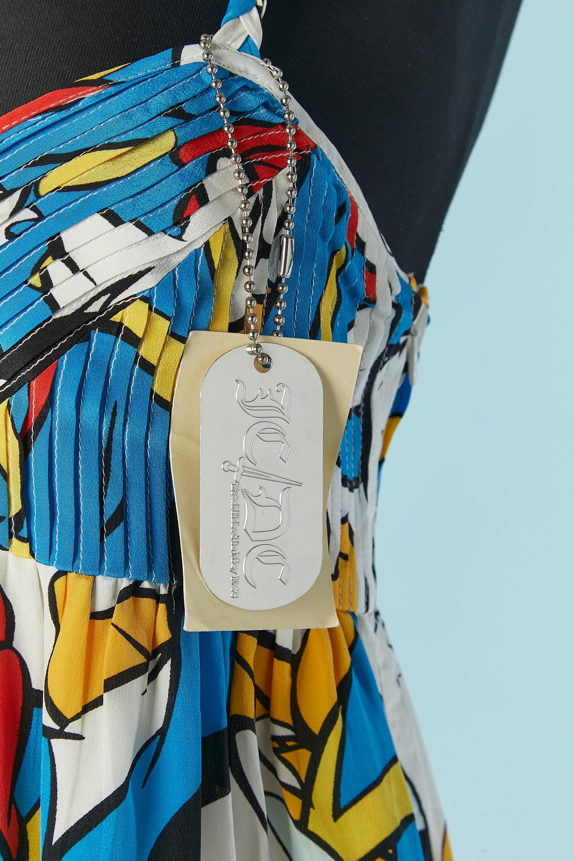 Vestido de seda con estampado 
