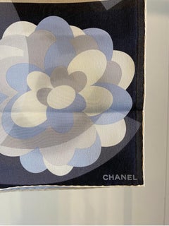 Silk Stole Chanel flowers