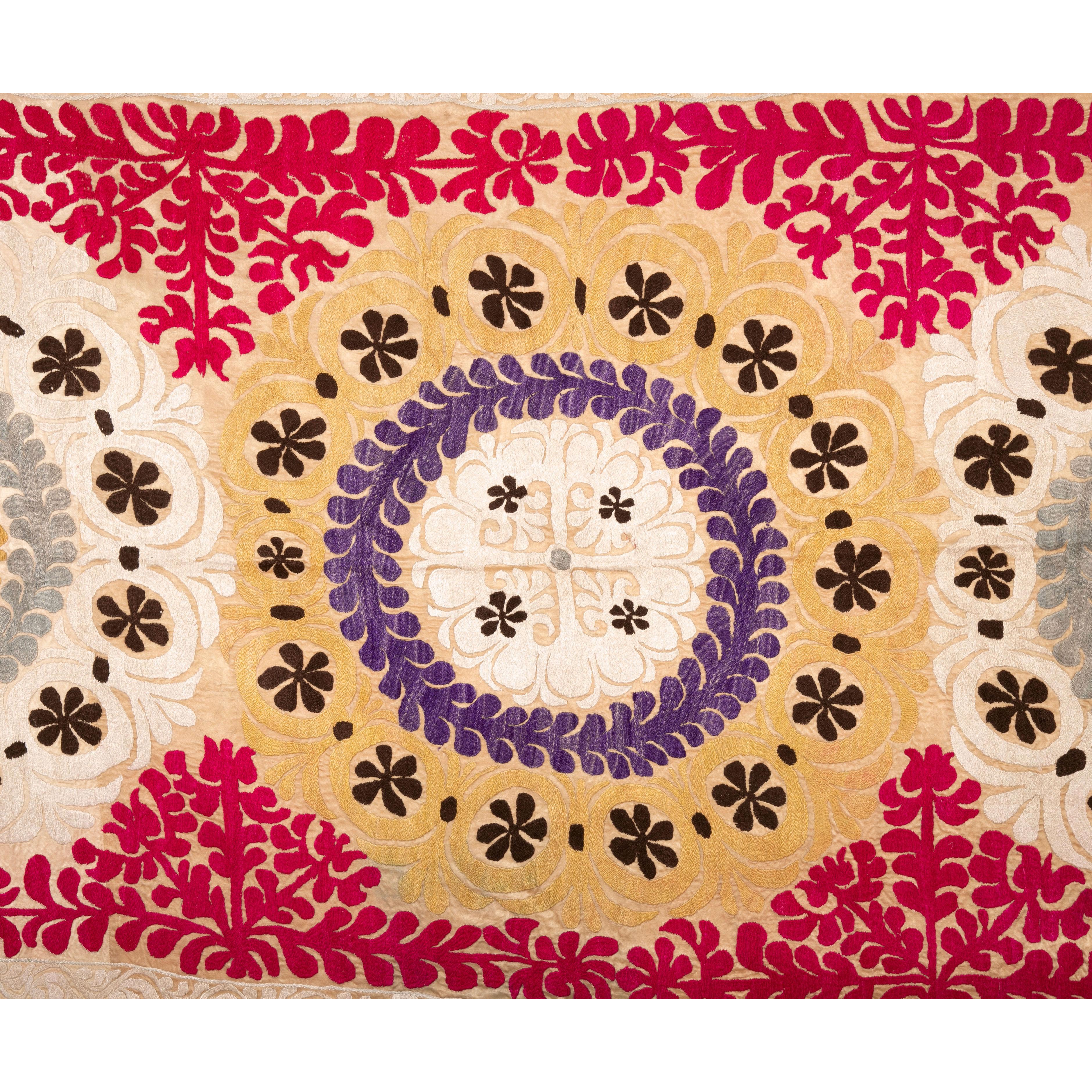 Suzani has been lined with plain cotton.