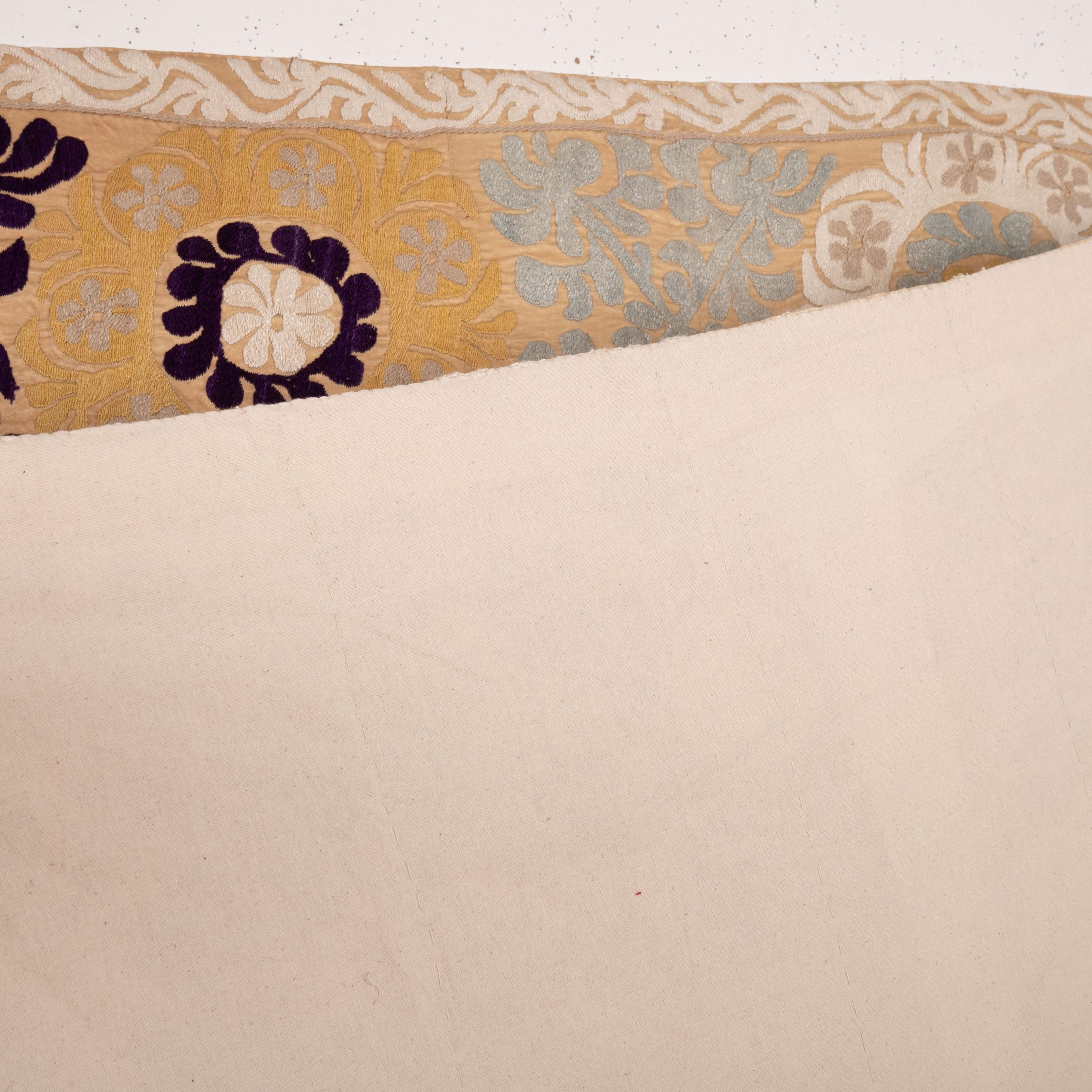 20th Century Silk Suzani from Tajikistan, Central Asia, 1970s-1980s