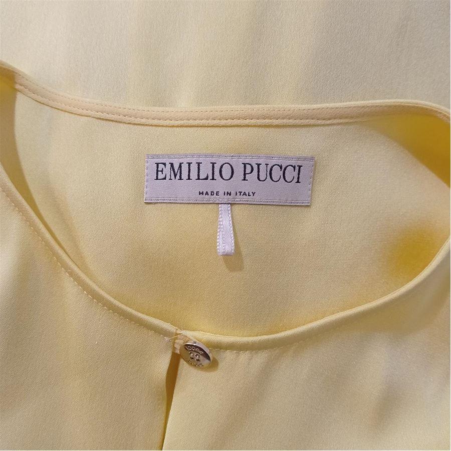 Emilio Pucci Silk tank top size 40 In Excellent Condition For Sale In Gazzaniga (BG), IT