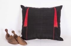 Silk Turkmen Pillow Case Made from a Turkmen Coat, Early 20th Century