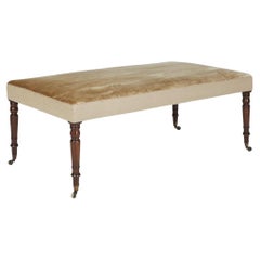 Silk velvet Antique English stool