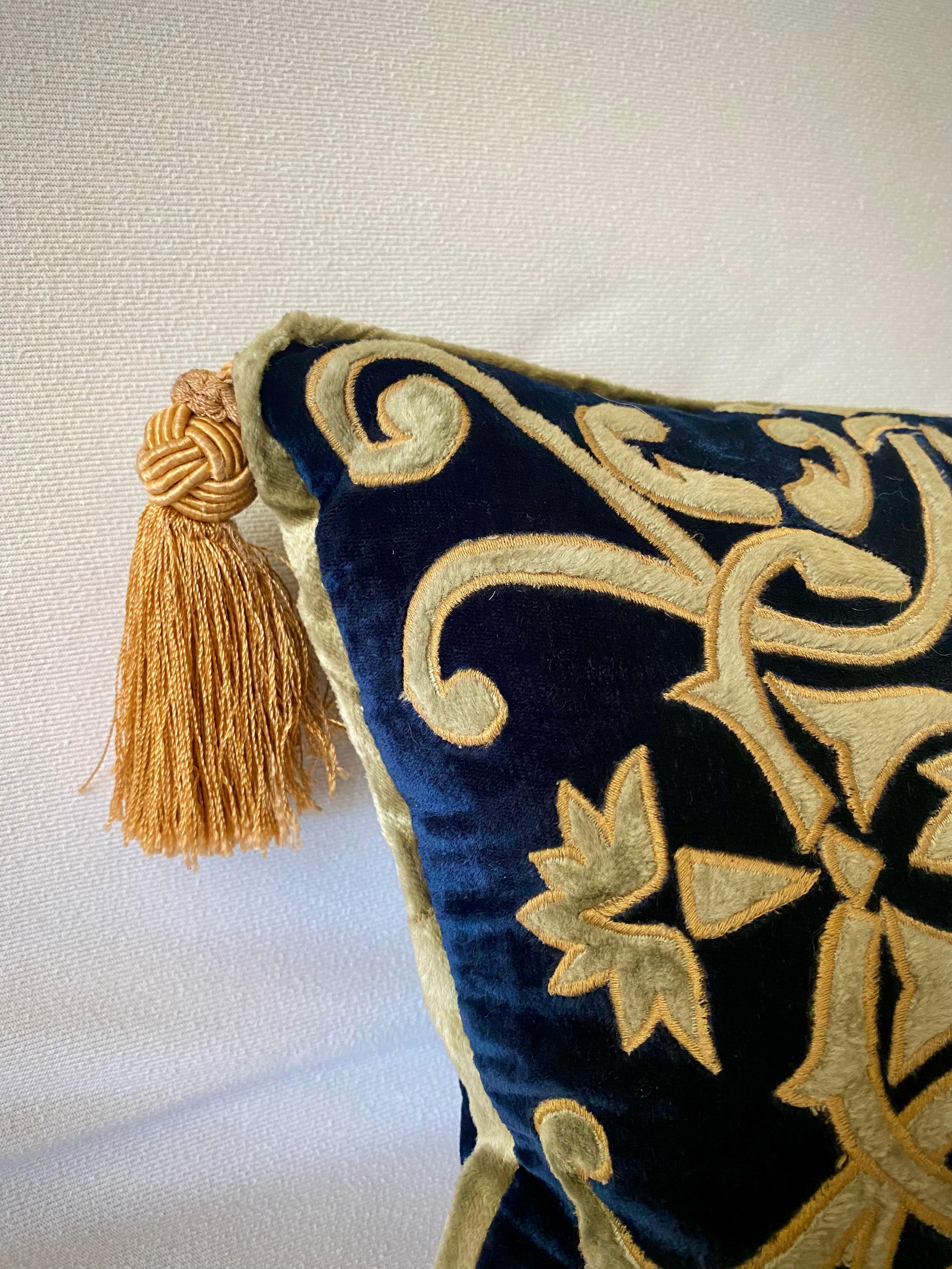 gold bolster pillow