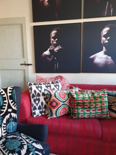 Cojín de terciopelo de seda V382