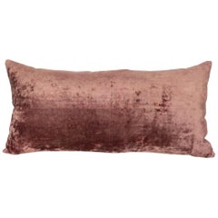 Antique Silk Velvet Pillow Case Made from an Early 20th Century Uzbek Velvet