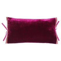 Almohada de terciopelo de seda Azalea 12x22