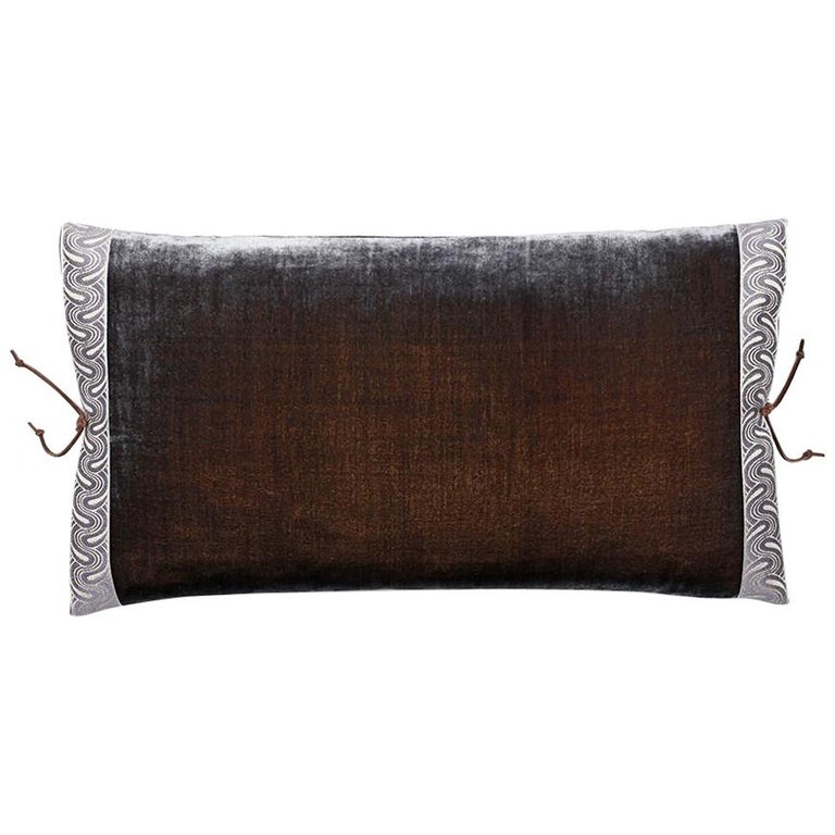 Silk Velvet Throw Pillow Moose For Sale at 1stDibs