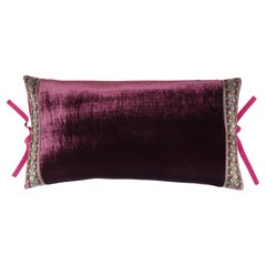 Almohada de terciopelo de seda Shiraz 12x22