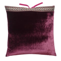 Almohada de terciopelo de seda Shiraz 20x20