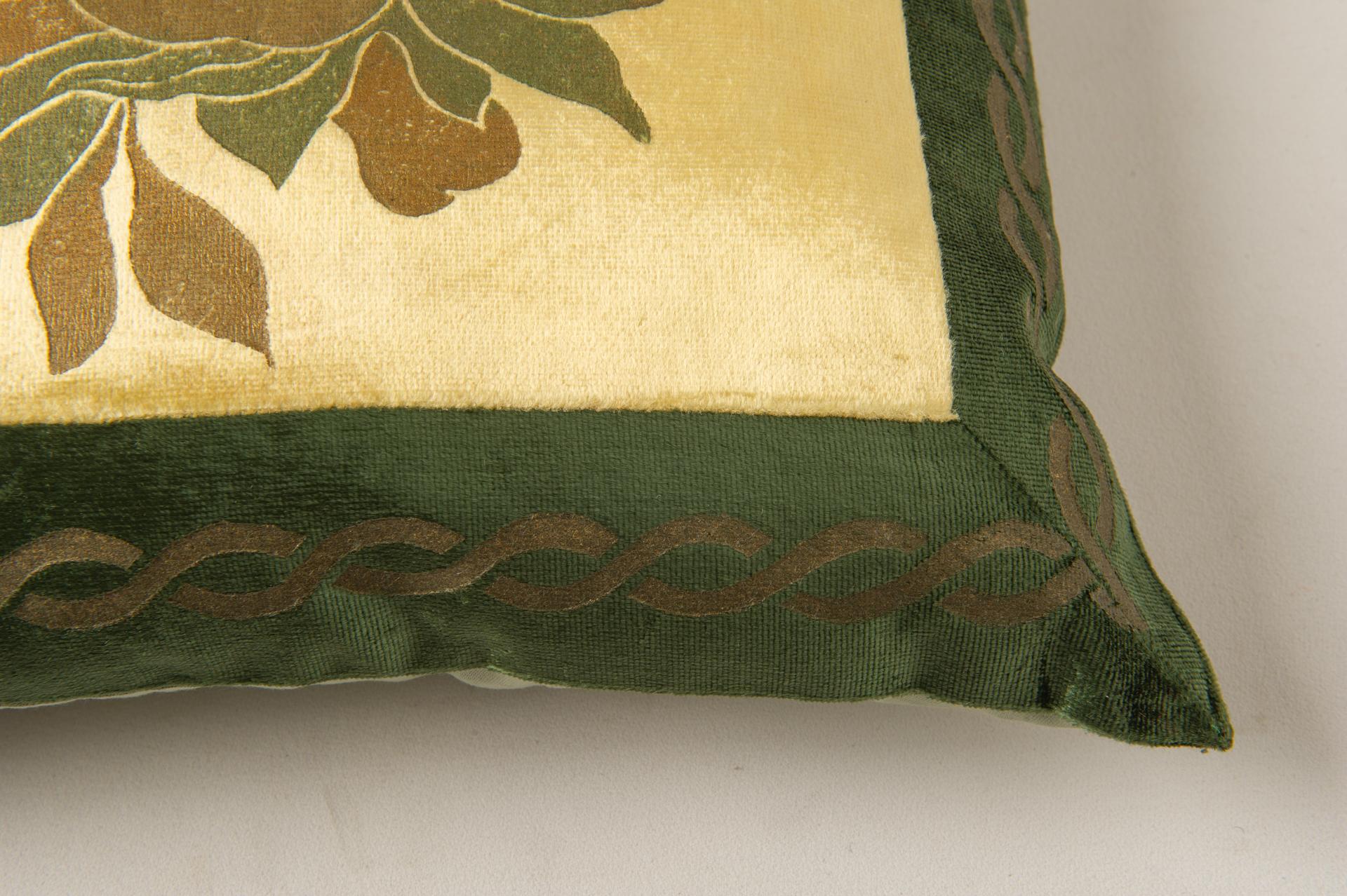 20th Century Silk Velvet Venetian Pillow