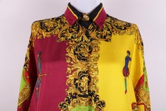 silk Versace Sport shirt dress vintage