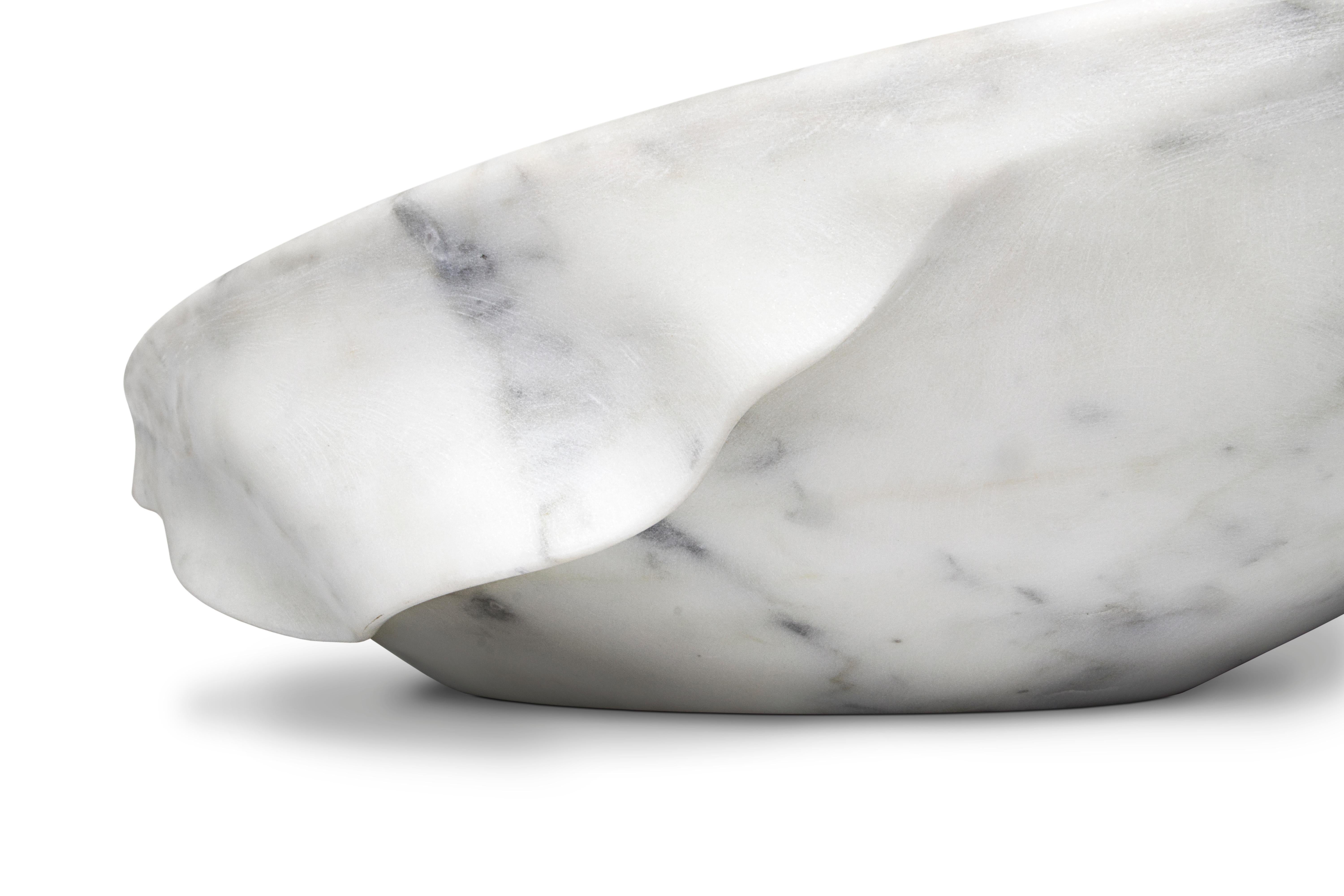 Silk Vessel Sink with Carrara Marble 1