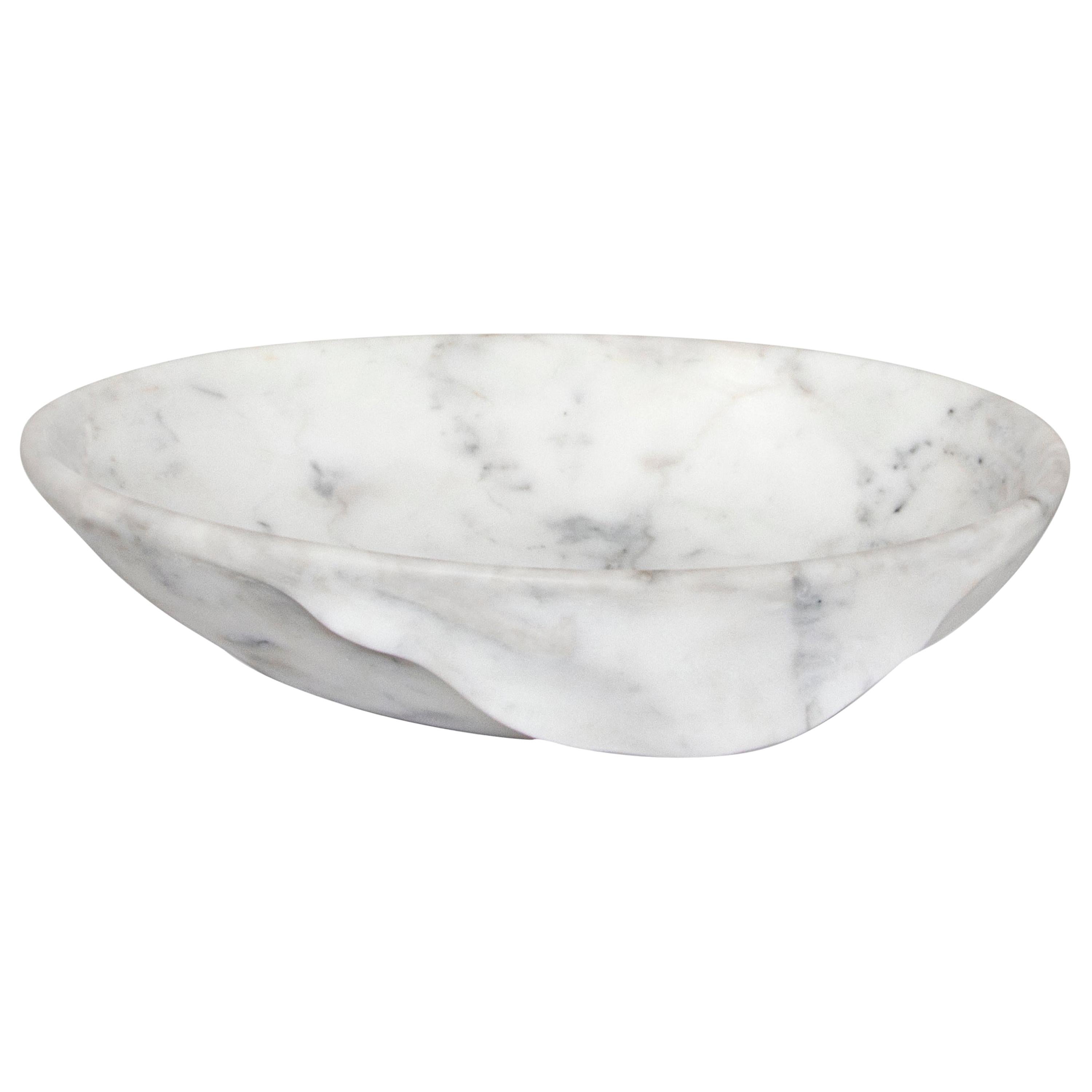 Silk Vessel Sink with Carrara Marble
