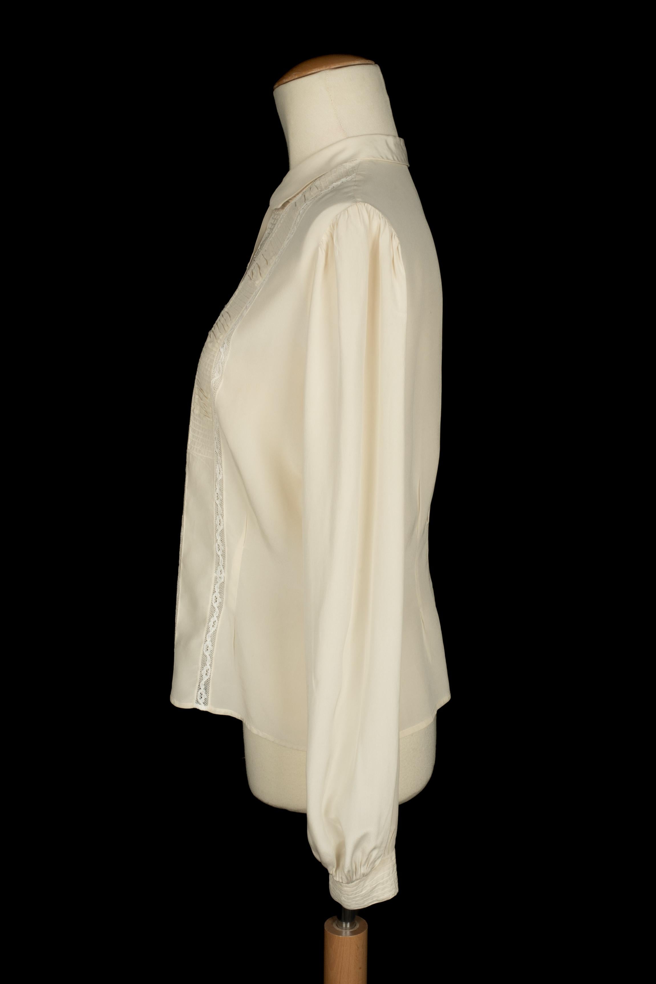 Silk vintage blouse in vendita 1