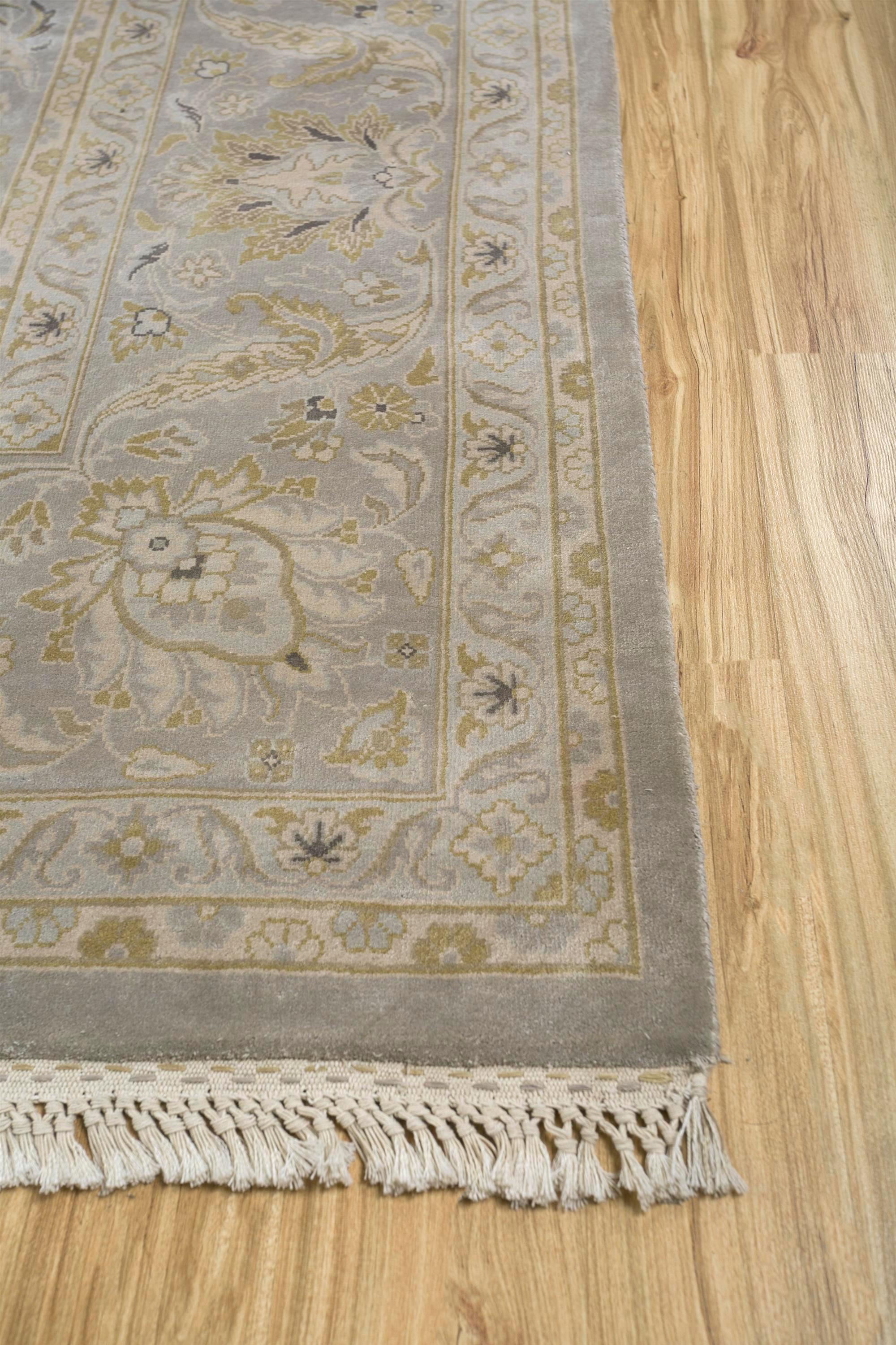 Tribale Tappeto annodato a mano Silk Whisperings Warm Gray & Warm Gray 270x360 cm in vendita