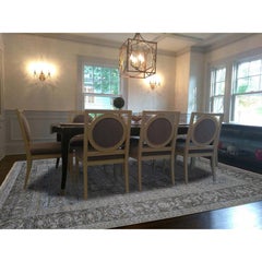 Silk with Oxidized Wool Heriz Design Hand Knotted Oriental Rug