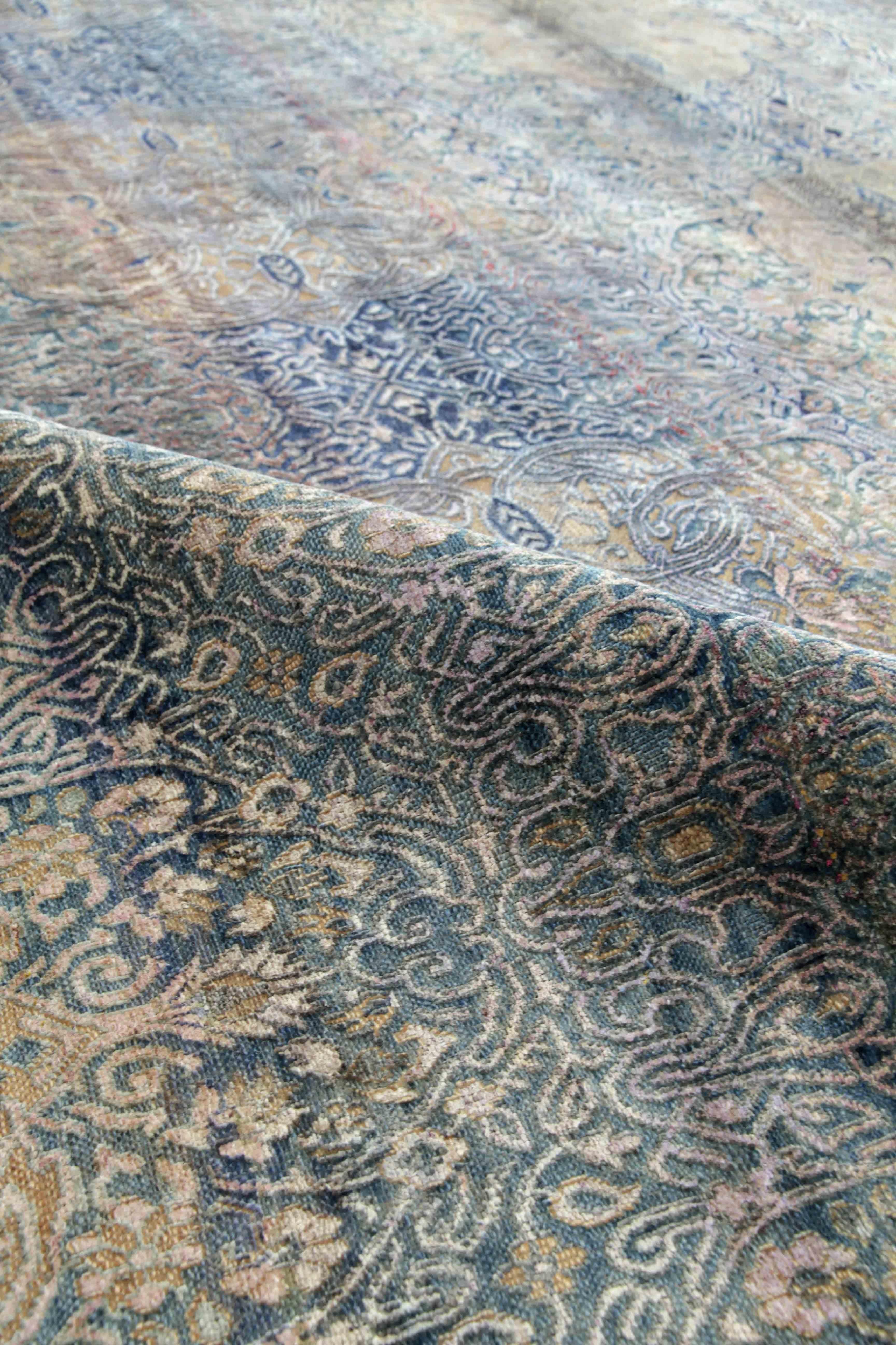 Silk & Wool Rug - 11'9