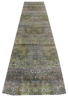 Silk & Wool Runner 3' x 15