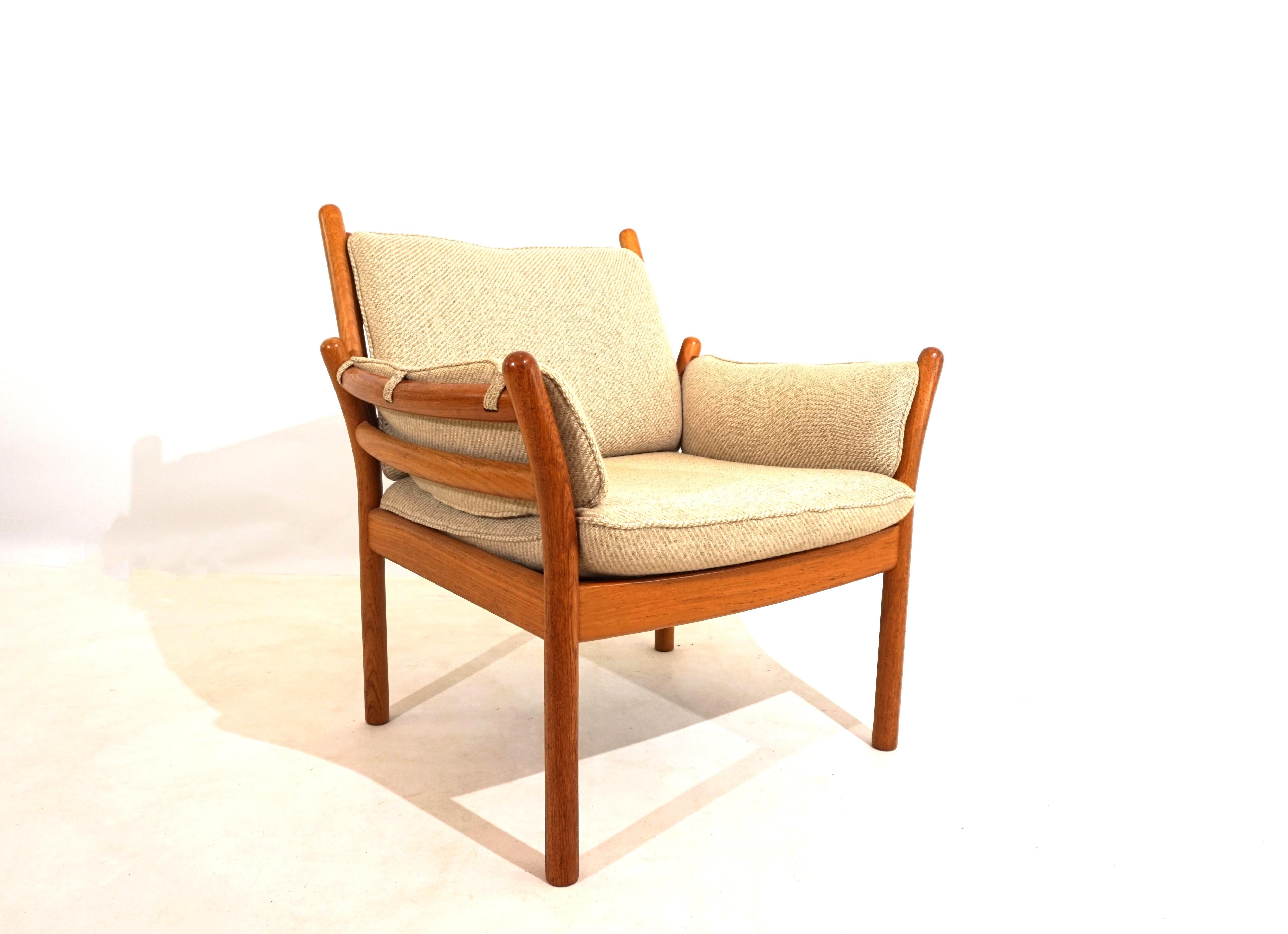 Silkeborg Genius teak armchair by Illum Wikkelso For Sale 6