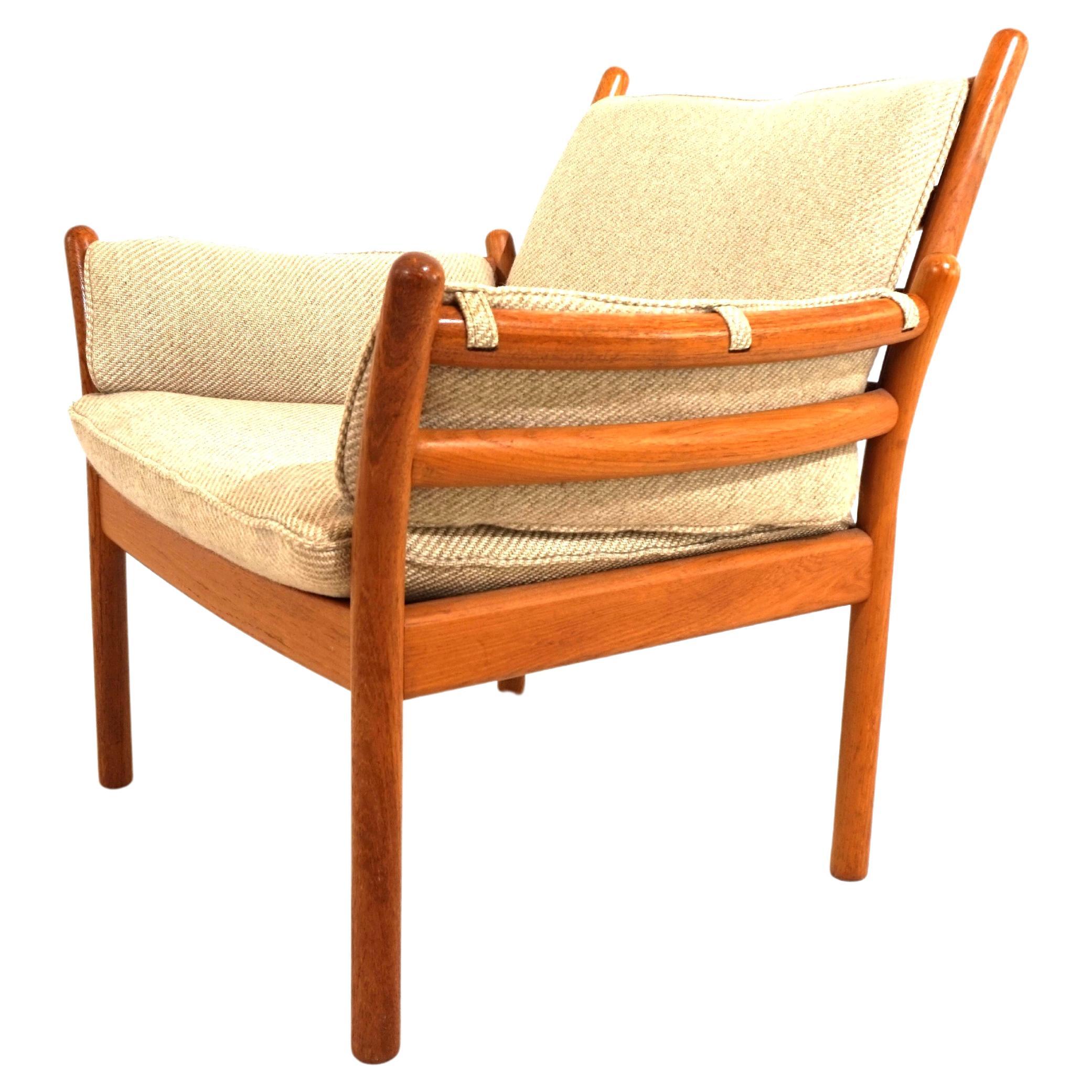 Silkeborg Genius teak armchair by Illum Wikkelso For Sale