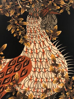 Silkscreen on Linen by Jean Lurçat for Corot, circa 1950