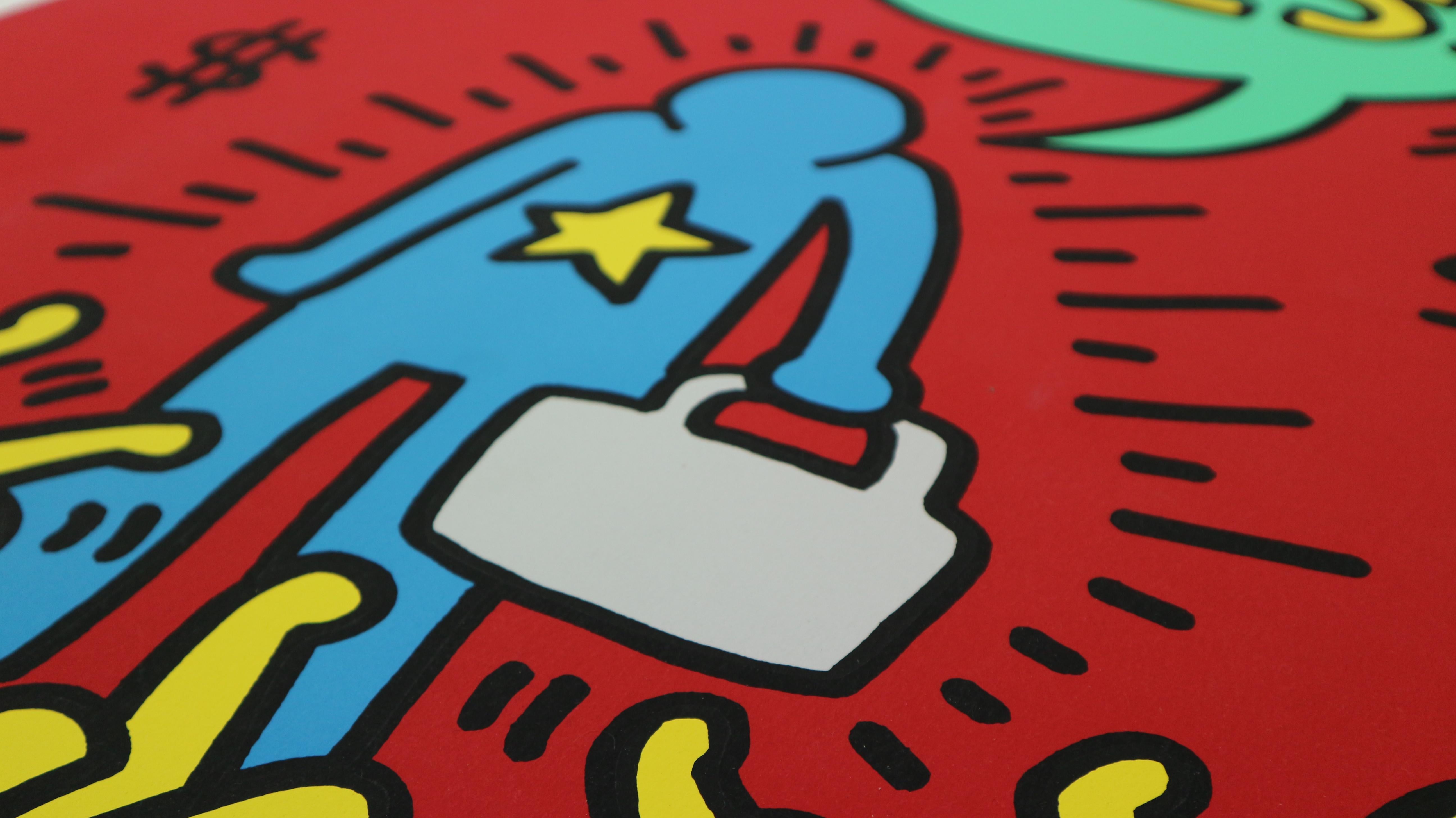 Silkscreen Poster by Keith Haring Lithograph 
