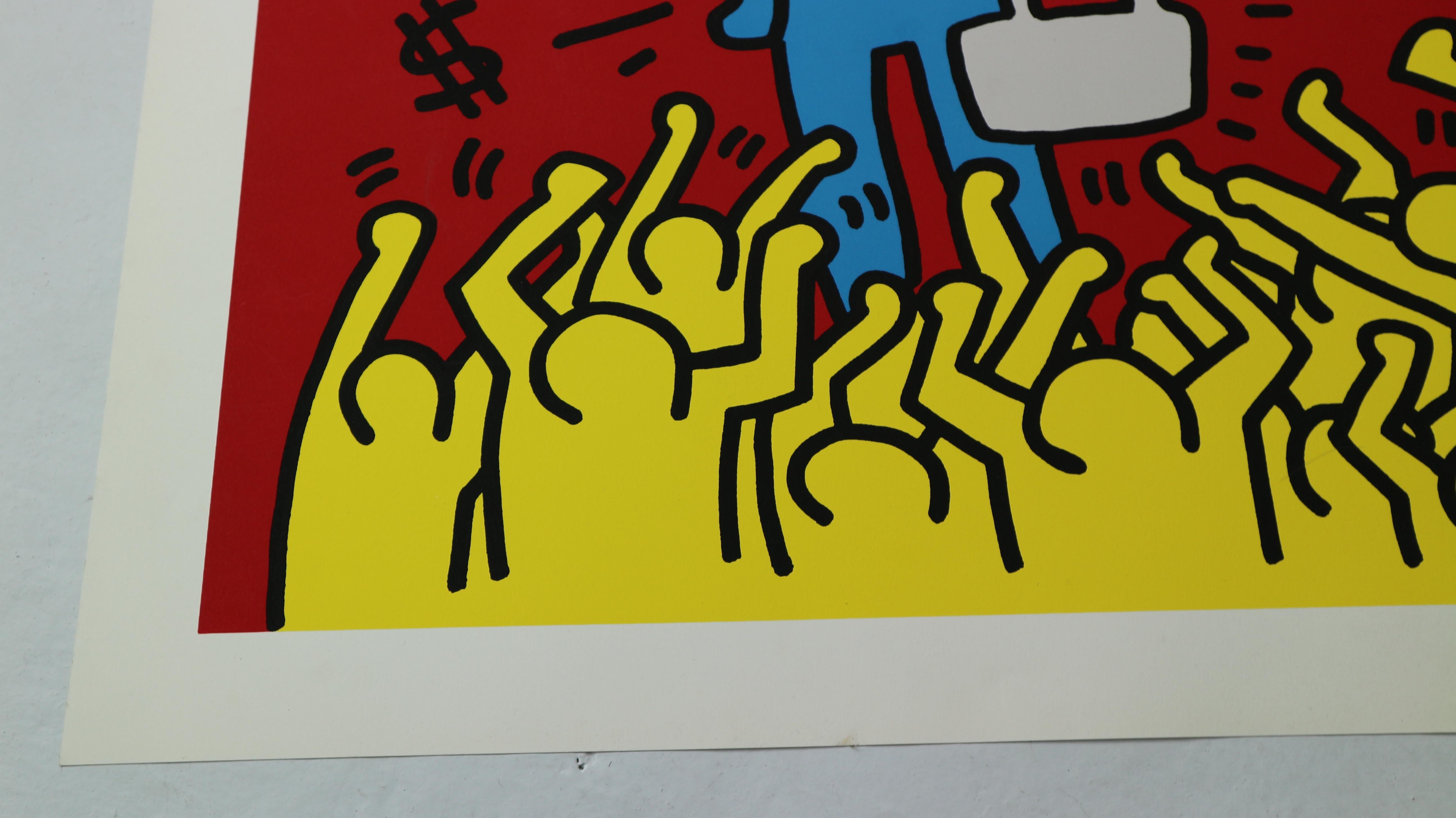 20th Century Silkscreen Poster by Keith Haring Lithograph 