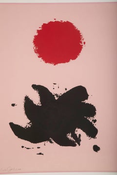 Silkscreen Titled "Pink High" by Adolph Gottlieb