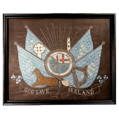 Silkwork of Irish Interest-Erin Go Bragh: Patriotic Irish Silkwork Panel