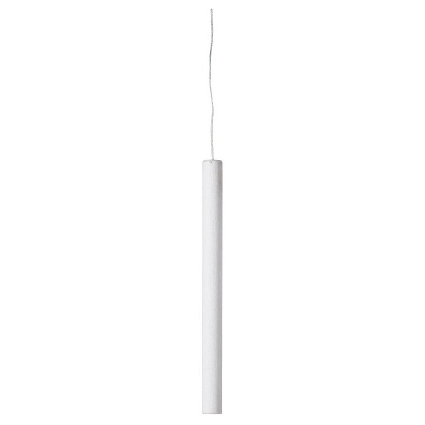 Seidenweiße Flussmittel-Hängelampe von Giò Colonna Romano im Angebot