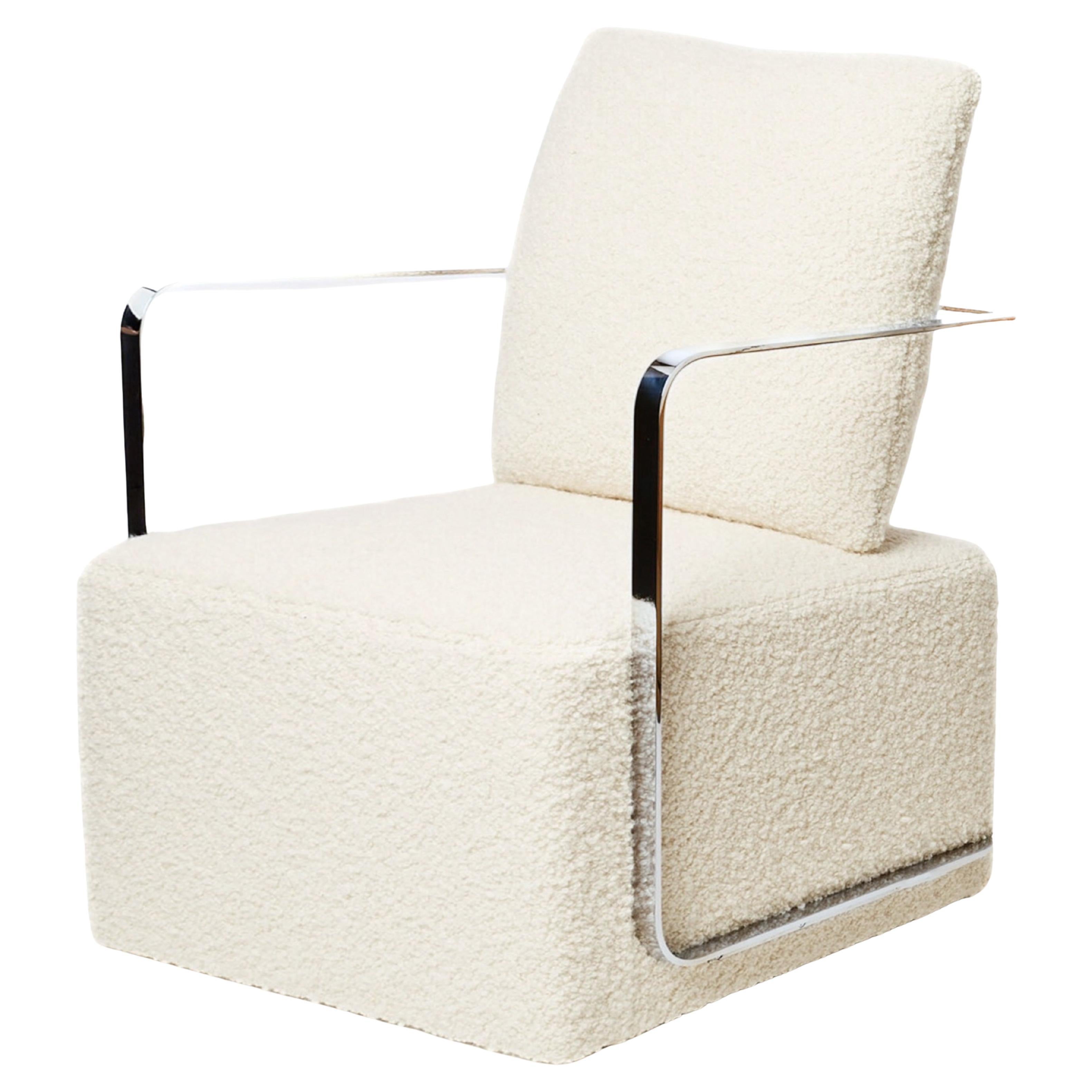 Silla-Sessel, Lazzarini & Pickering, Marta Sala Editions, Poliertes Edelstahl
