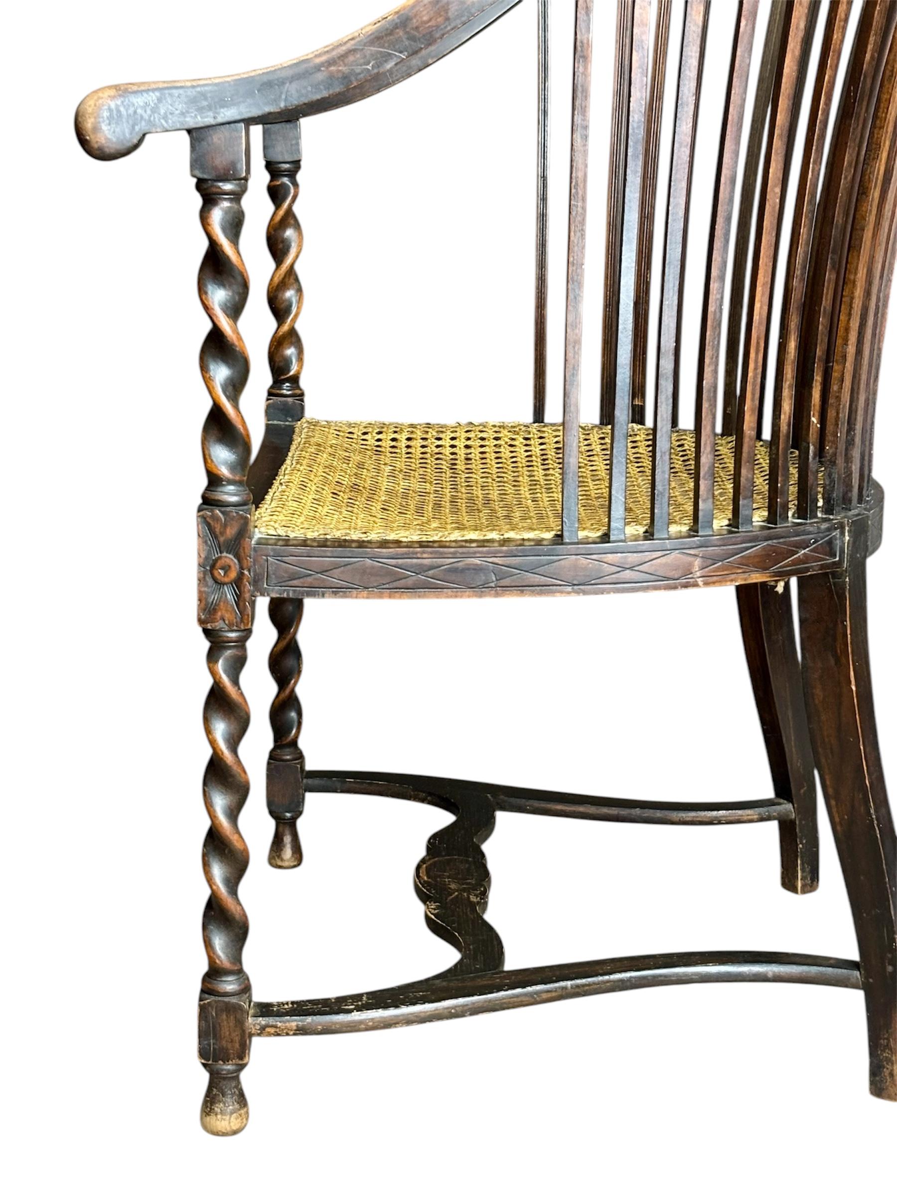 Silla Arts & Crafts inglesa For Sale 3