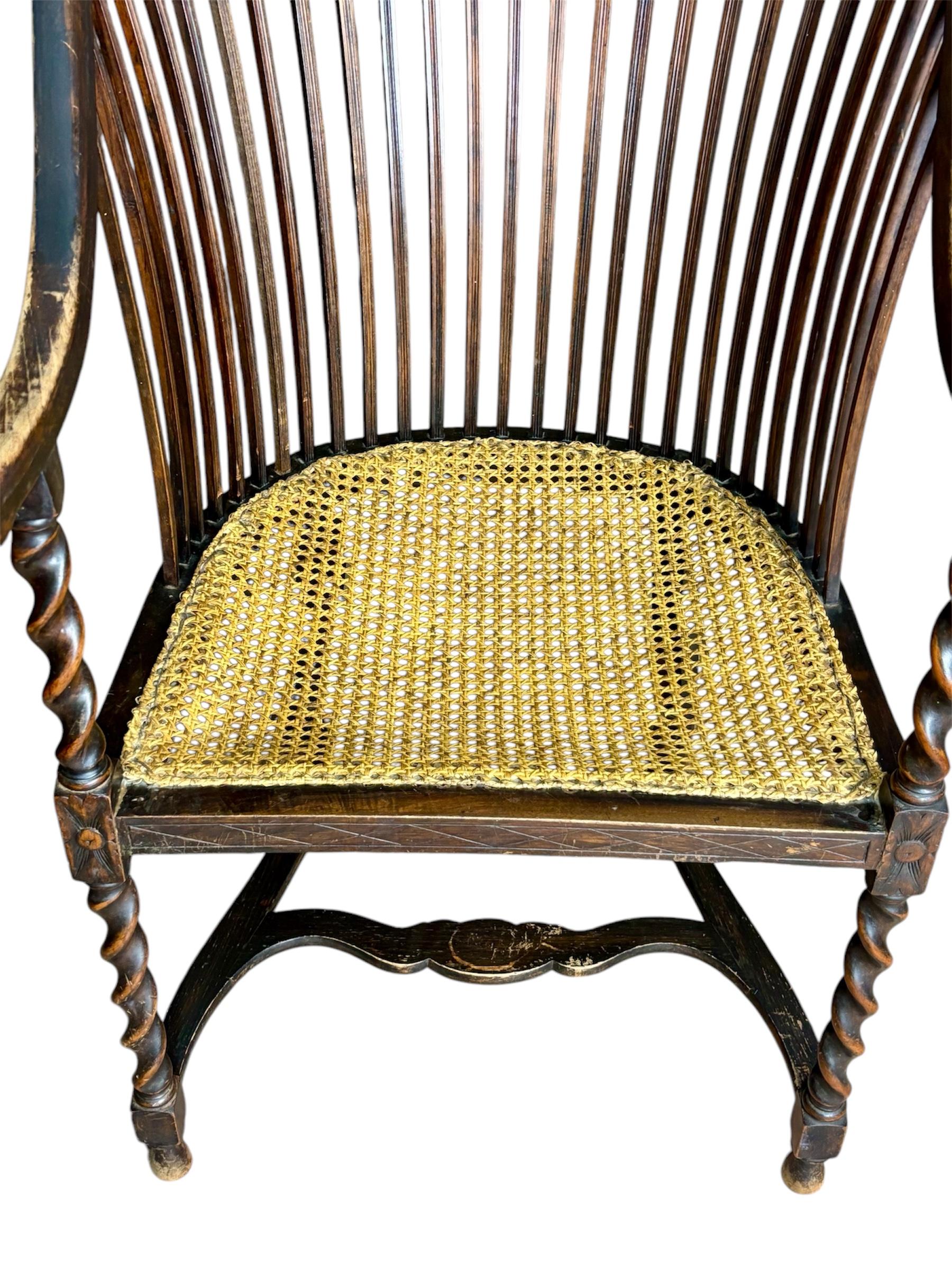 Silla Arts & Crafts inglesa For Sale 8