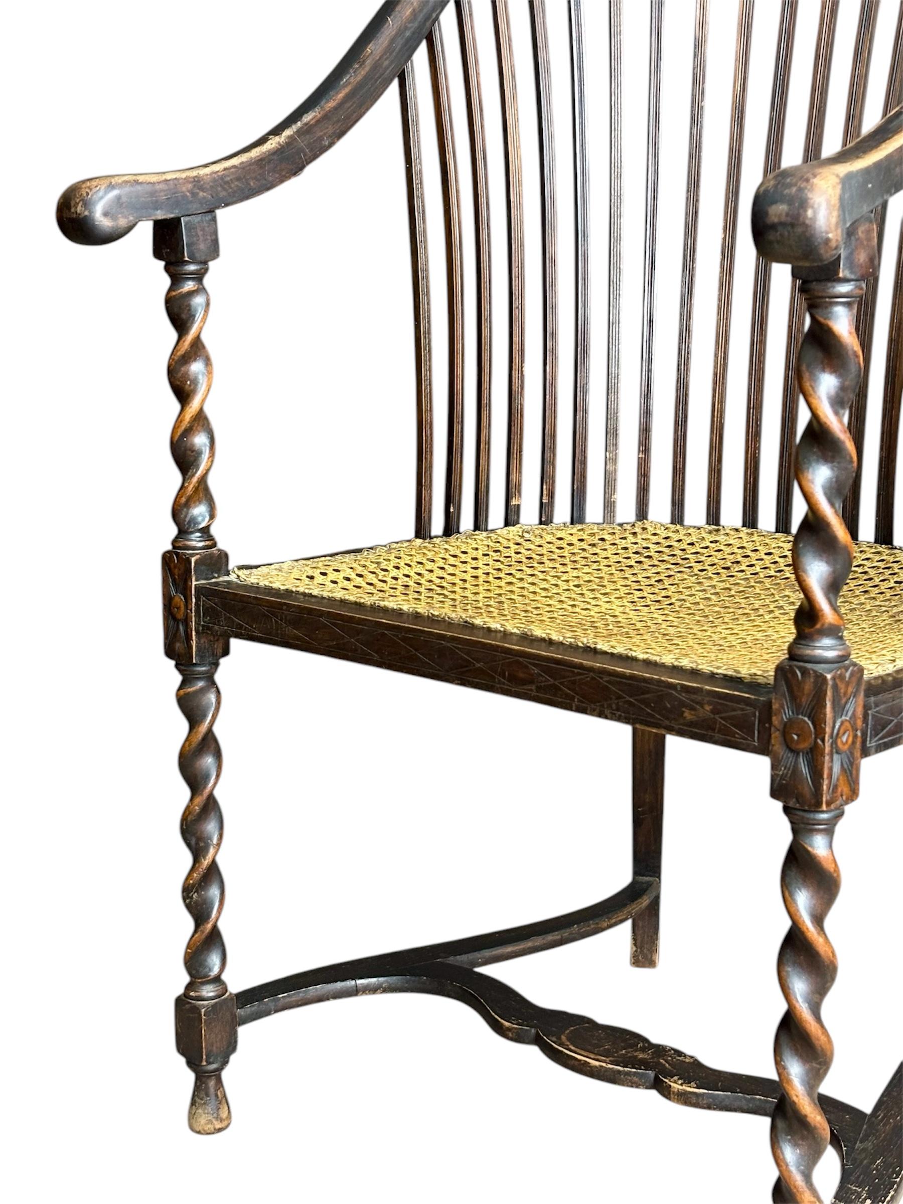 Arts and Crafts Silla Arts & Crafts inglesa For Sale