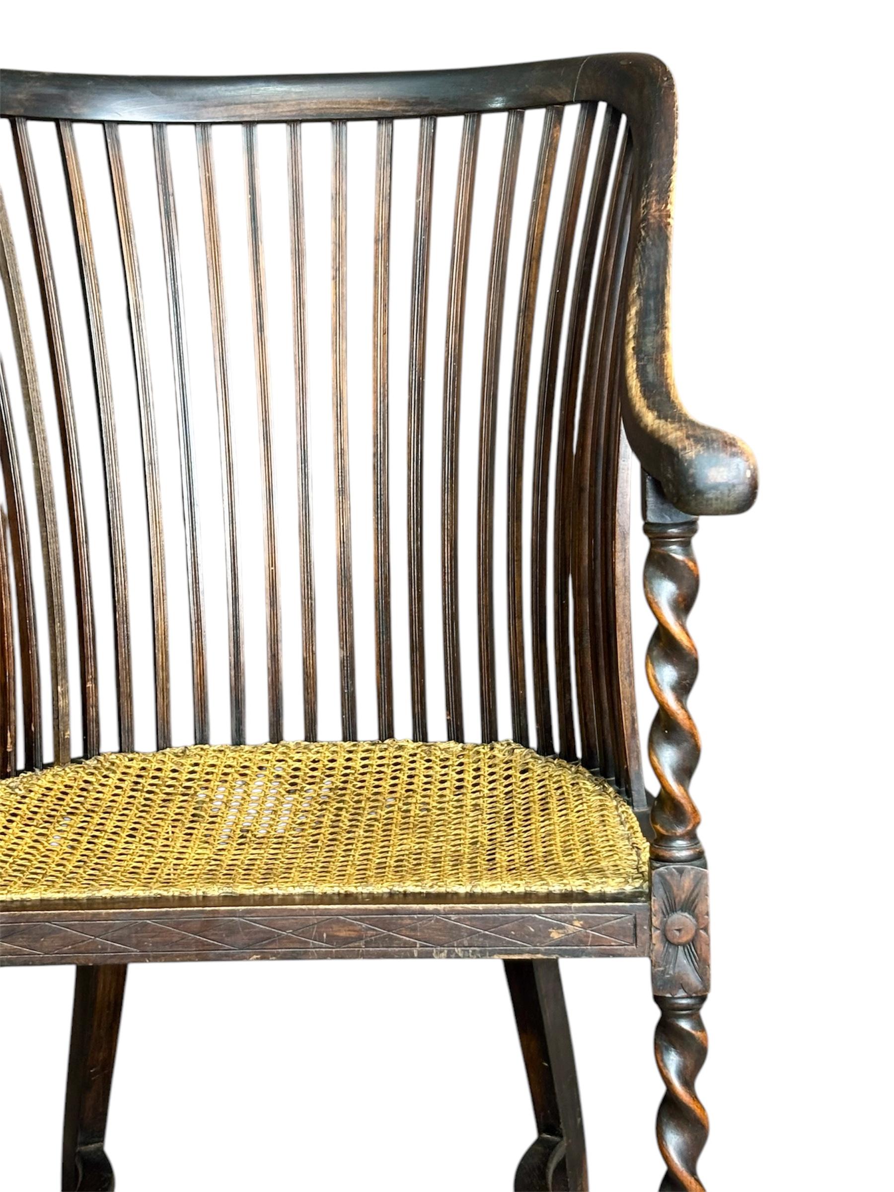Silla Arts & Crafts inglesa In Good Condition For Sale In VALÈNCIA, ES