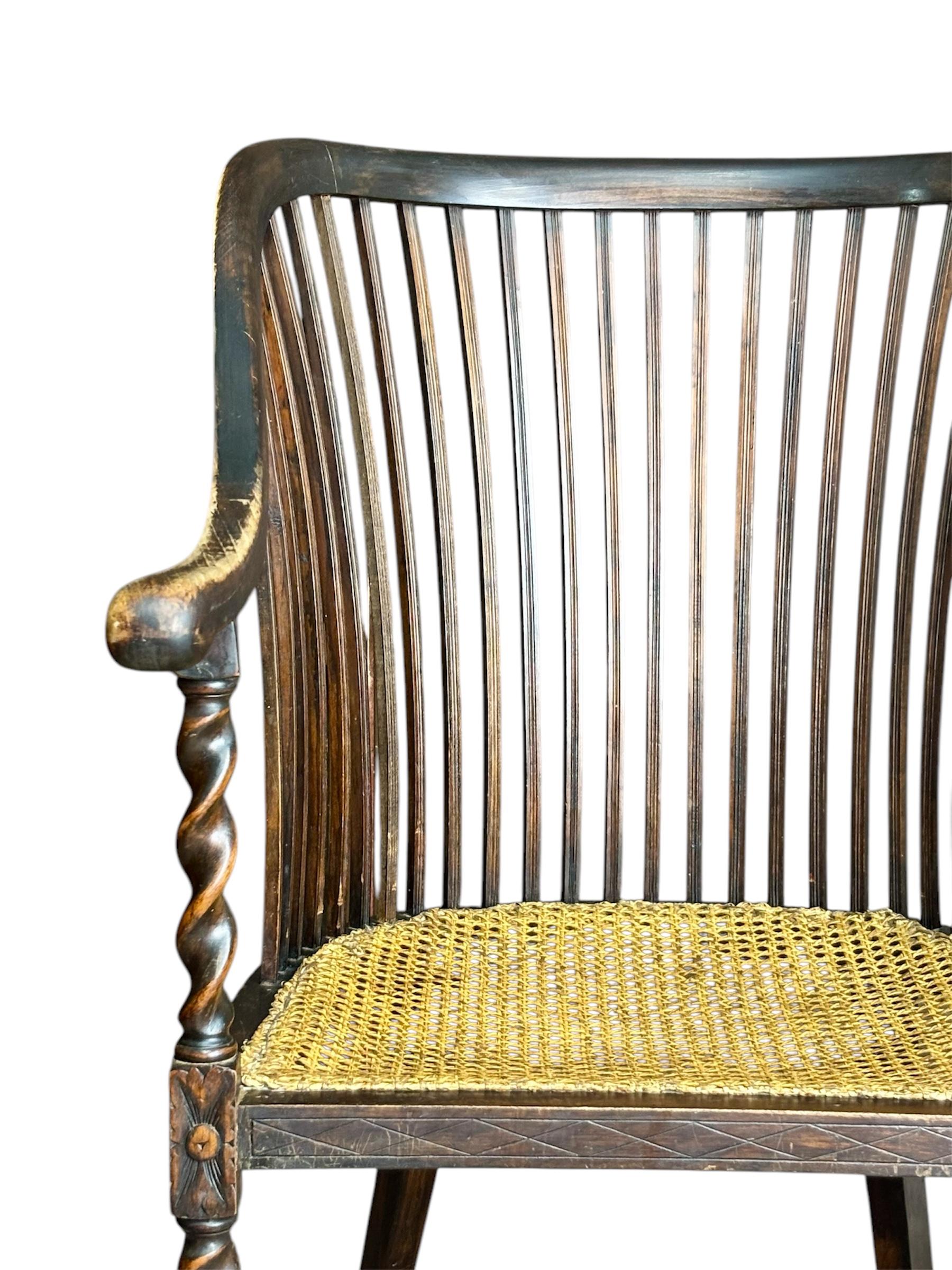 Late 19th Century Silla Arts & Crafts inglesa For Sale
