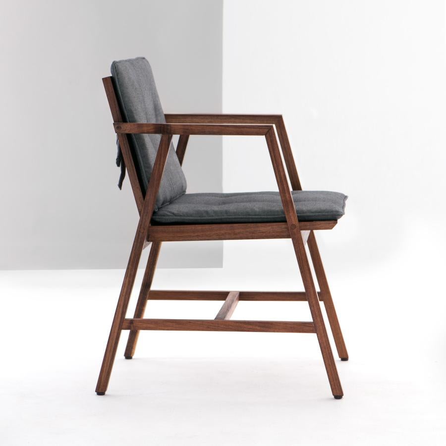 Woodwork Silla Comedor Dedo, Mexican Contemporary Dining Chair by Emiliano Molina For Sale