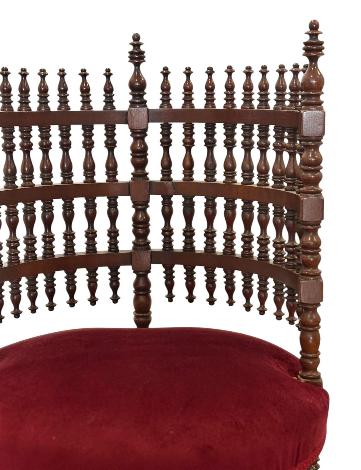 Silla inglesa Arts and Crafts (Holz) im Angebot