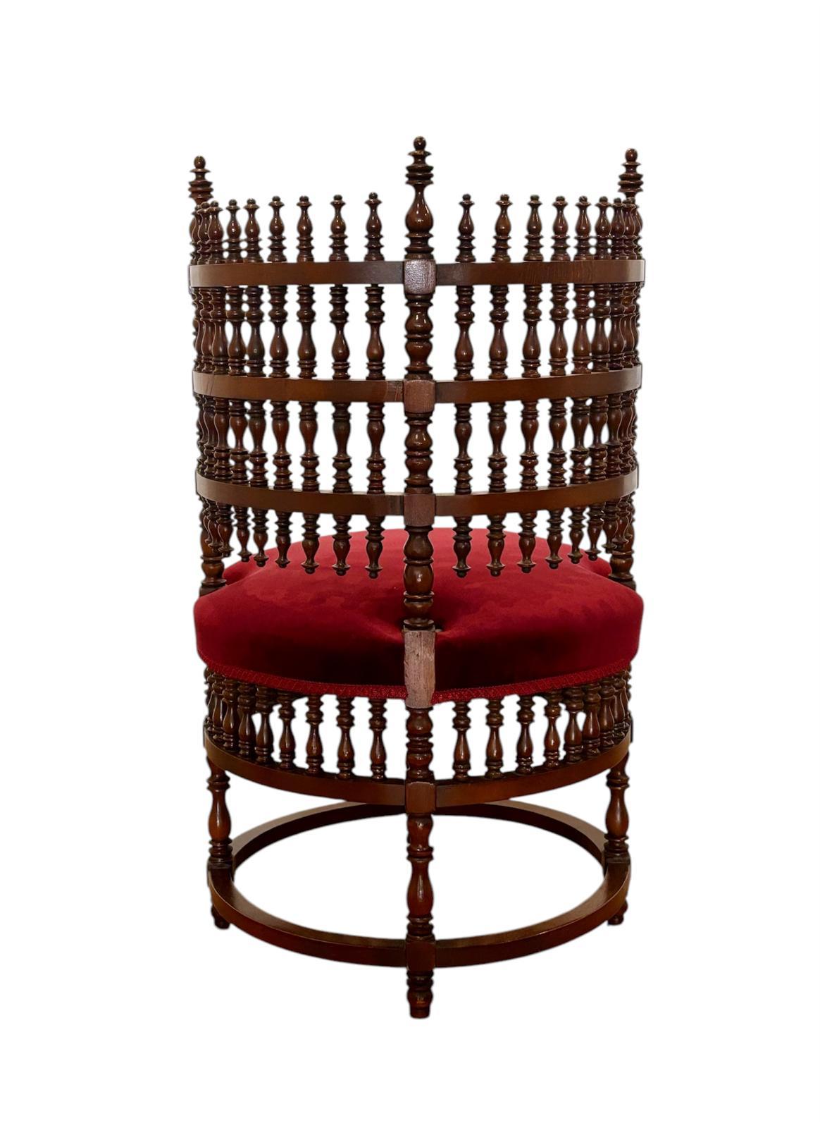 Silla inglesa Arts and Crafts im Angebot 1