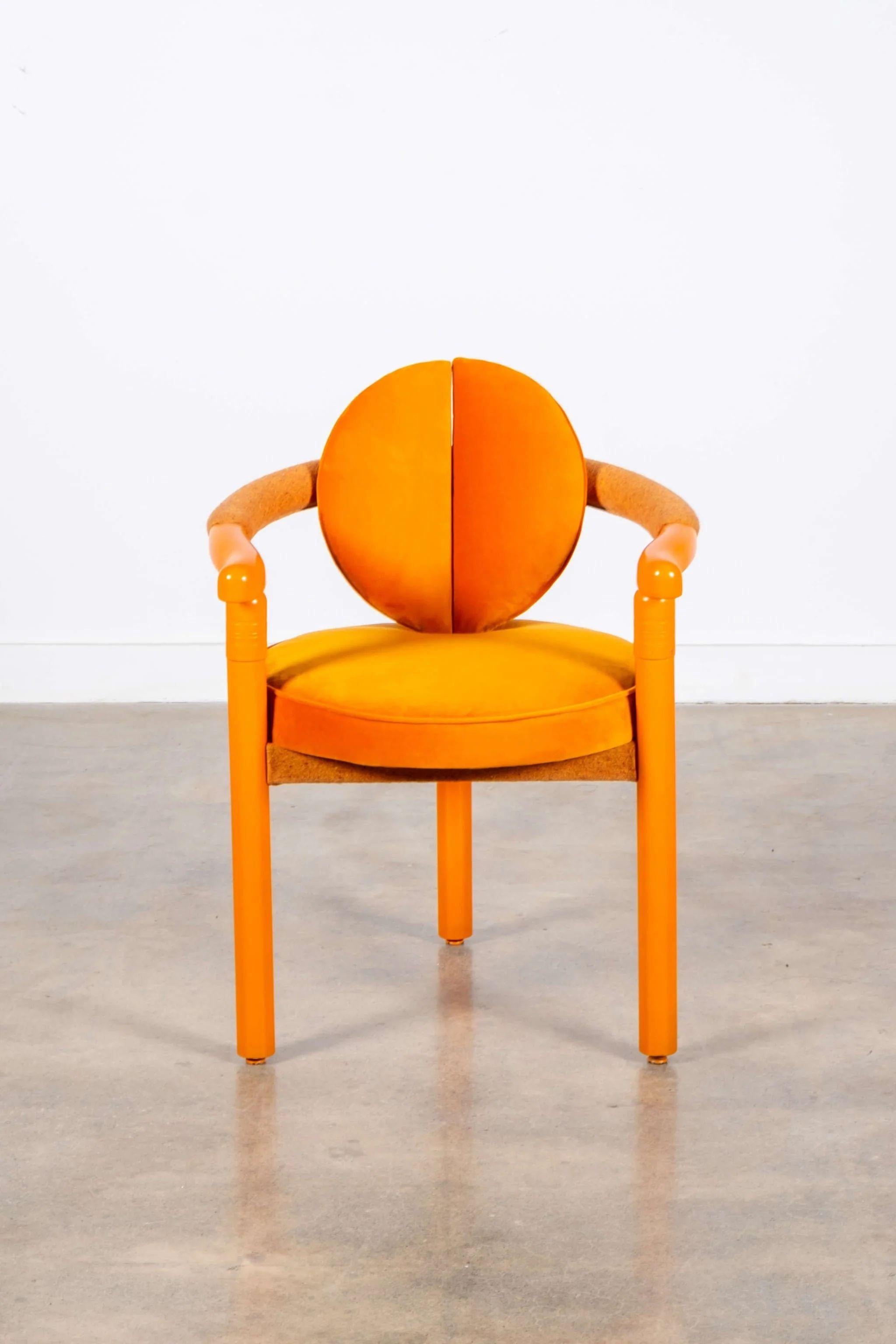 Silla Italiana, Orange In Good Condition For Sale In Toronto, CA