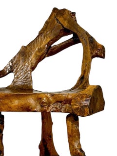 Silla rústica artesanal