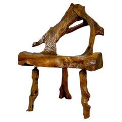 Vintage Silla rústica artesanal