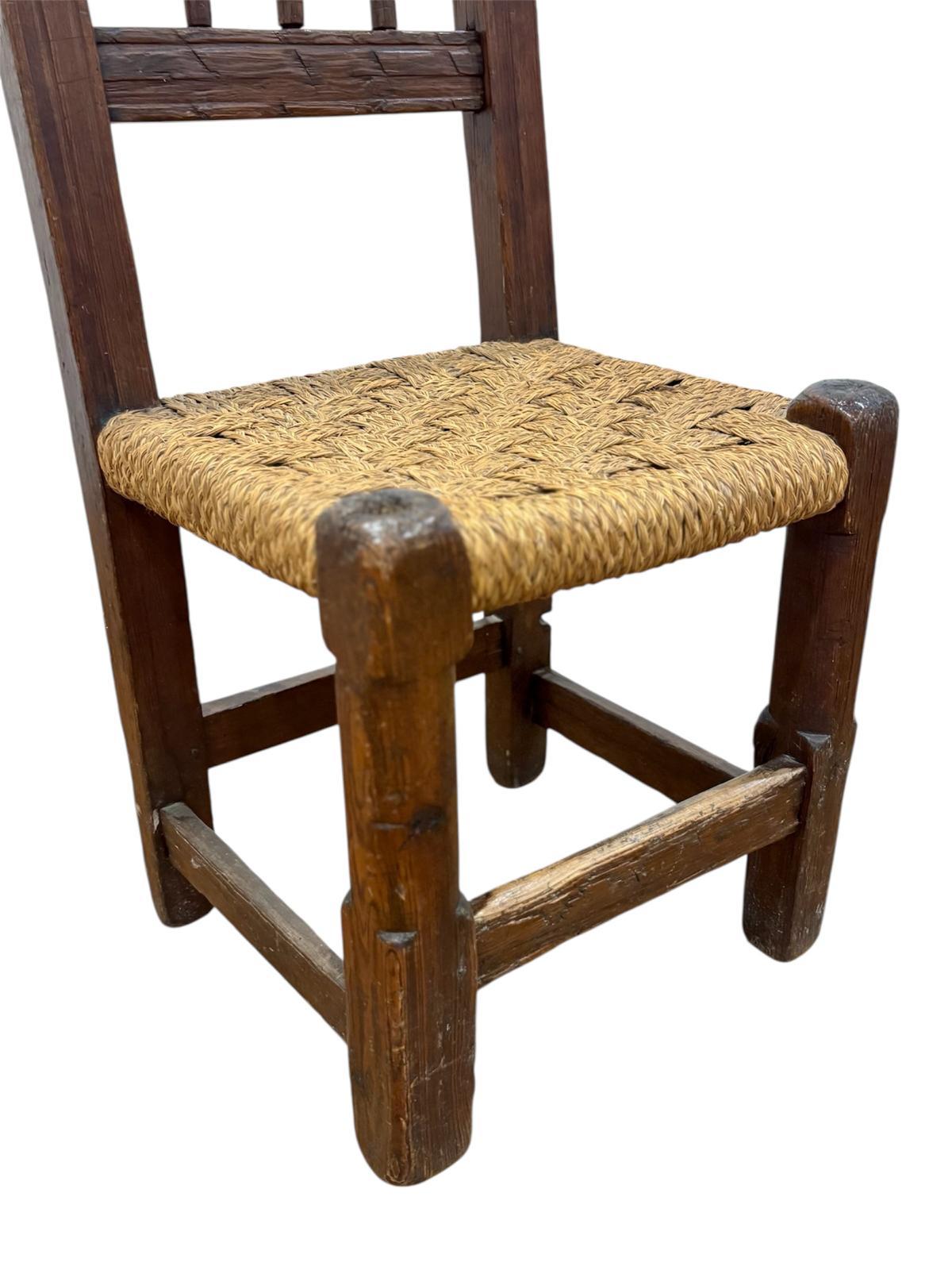 Rustique Silla rústica española en vente