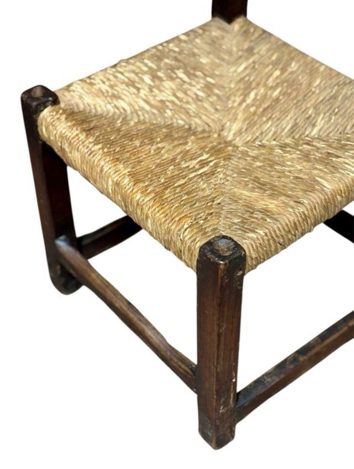 18th Century Silla rústica española For Sale