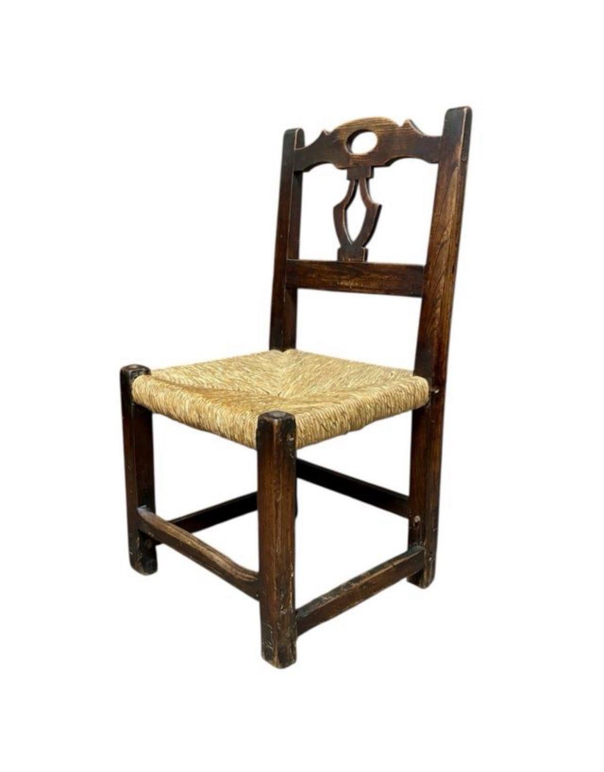Wood Silla rústica española For Sale